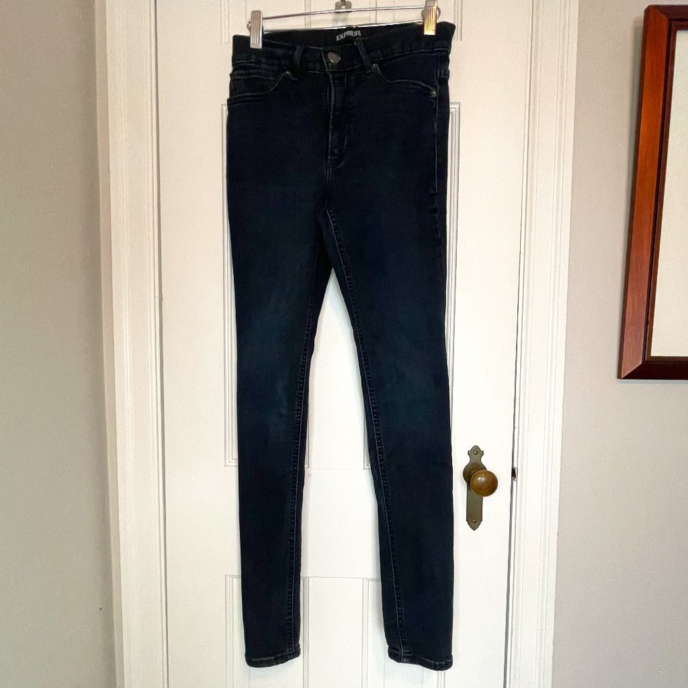 Dark Blue Express High Rise Legging Jean